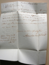 BOSTON+FOXCROFT+STAMPLESS+FOLDED+LETTER+POSTAL+HISTORY
