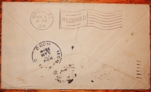 RARE BARR-FYKE RECEIVER POSTMARKS ON COVERS TO MISSIONARYS 