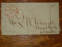 webster.massachusetts.merchants.bank.carroll.stampless.folded.letter.to.norwich.connecticut