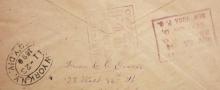 NEW YORK 1896 REGISTERED COVERWITH SCOTT 273 STAMP. ADDRESSED TO THE CHRISTIAN HERALD - POSTAL-HISTORY